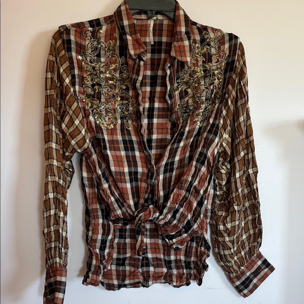 Free People  button down shirt